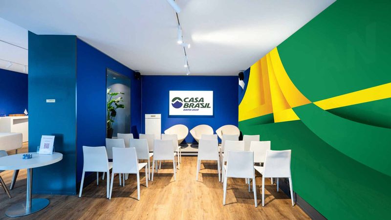 Lounge institucional Casa Brasil